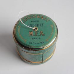 Boîte à fil tôle Cordonnet pour crochet Manufacture Parisienne MFA