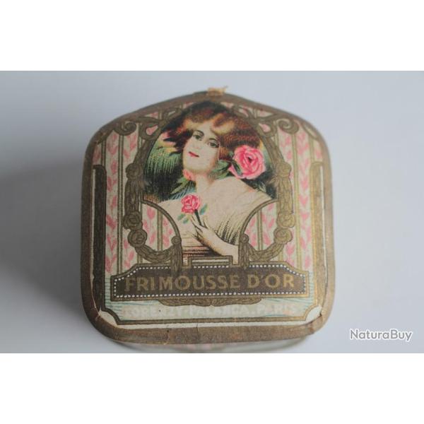 Boite � poudre Frimousse d'or Lorenzy Palanca Art Nouveau