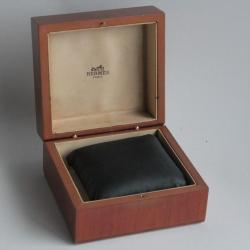 HERMES Écrin pour montre bois laqué