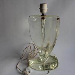 SEVRES Pied de lampe cristal jaune