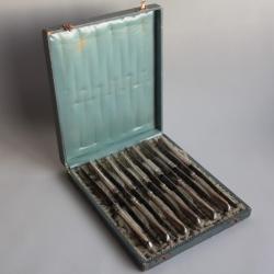 12 Couteaux de table Empire argent Jezler Suisse