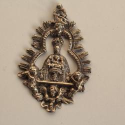 Pendentif argent Vierge à l'enfant Espagne XVIIIe siècle