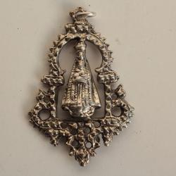 Pendentif argent Vierge Virgen del Sagrario Toledo Espagne XVIIIe si&egrave;cle