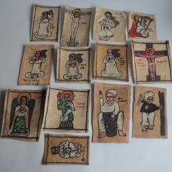 Peintures sur parchemin Scènes religieuses Icône Éthiopie