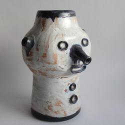 Vase anthropomorphe céramique émaillée