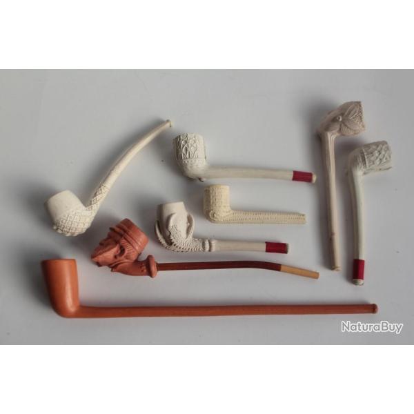 8 Pipes terre cuite