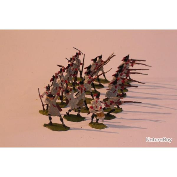 Soldats plats d'�tain OKI 2432 Infanterie fran�aise Mousquetaires 1760