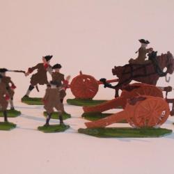 Soldats plats d'étain OKI 2408 Artillerie autrichienne 1760