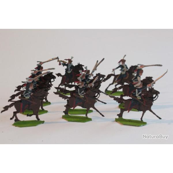 Soldats plats d'�tain OKI 1416 Cavalerie Prusse Hussards 1760