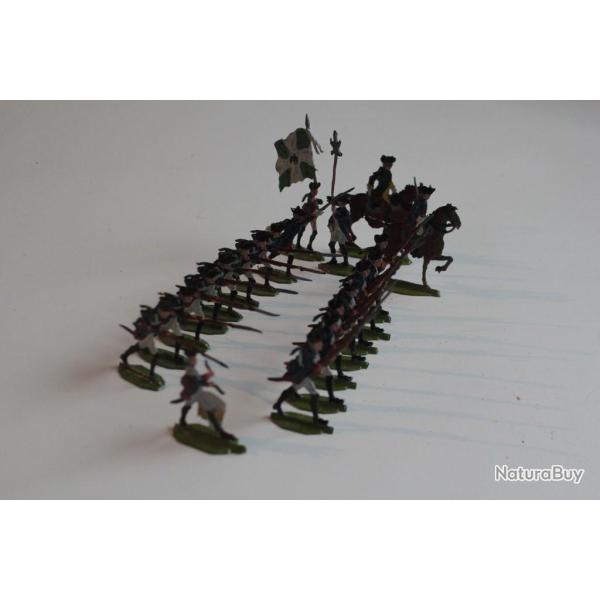 Soldats plats d'�tain OKI 457 Fusiliers prussiens 1760
