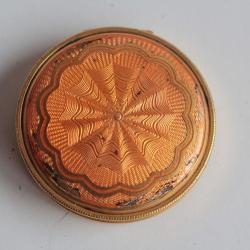 Boite à pilules émail guilloché Artès