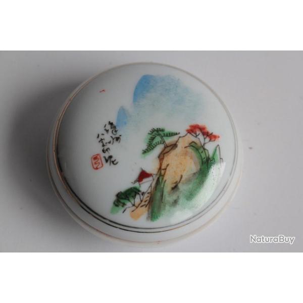 Boite porcelaine pour cire � cacheter Chine