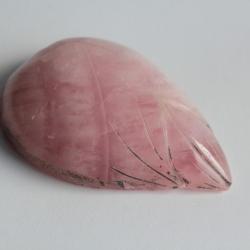 Ancienne pierre sculptée Fleur quartz rose Chine