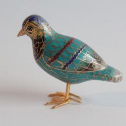 Petit oiseau émaux cloisonnés Chine