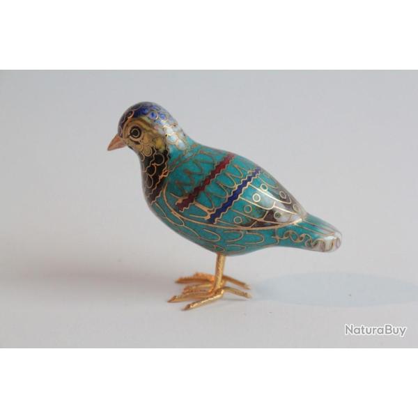 Petit oiseau �maux cloisonn�s Chine