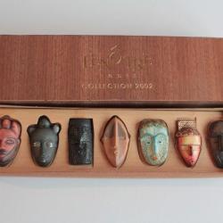 Coffret 7 fèves Lenôtre Collection 2002 Masques africains