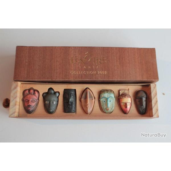 Coffret 7 f�ves Len�tre Collection 2002 Masques africains