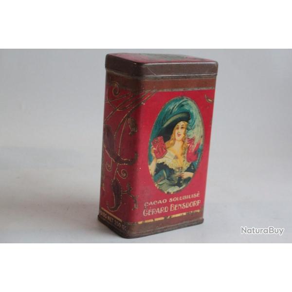 Bo�te chocolat cacao t�le lithographi�e G�rard Bensdorp