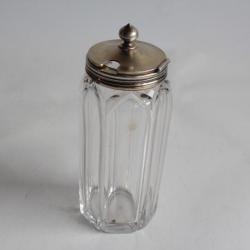 Pot à confiture cristal taillé et argent Russe