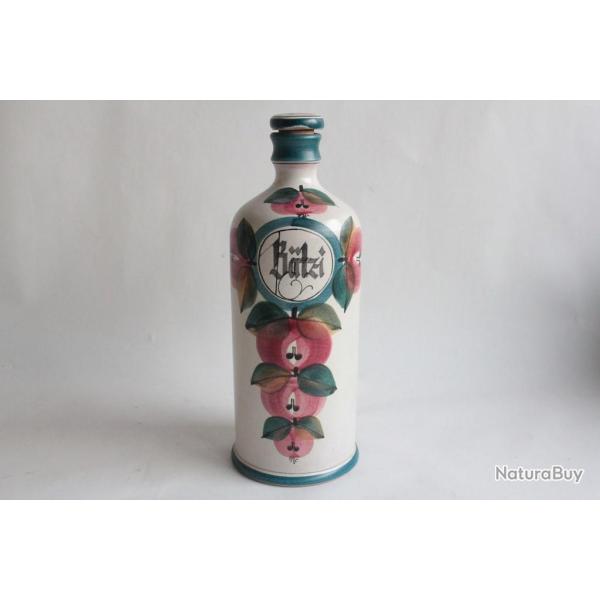 Bouteille liqueur c�ramique B�tzi Pomme Luzerne Suisse