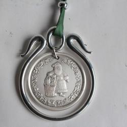 CHRISTOFLE Décoration Noël 1990 Père Noël