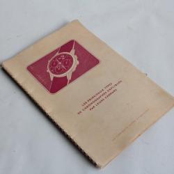 Livre Les principaux types de chronographes expliqués par leurs cadrans 1952
