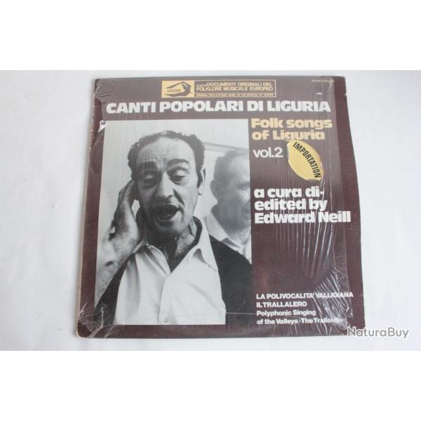 Vinyle 33T canti popolari di liguria vol 2