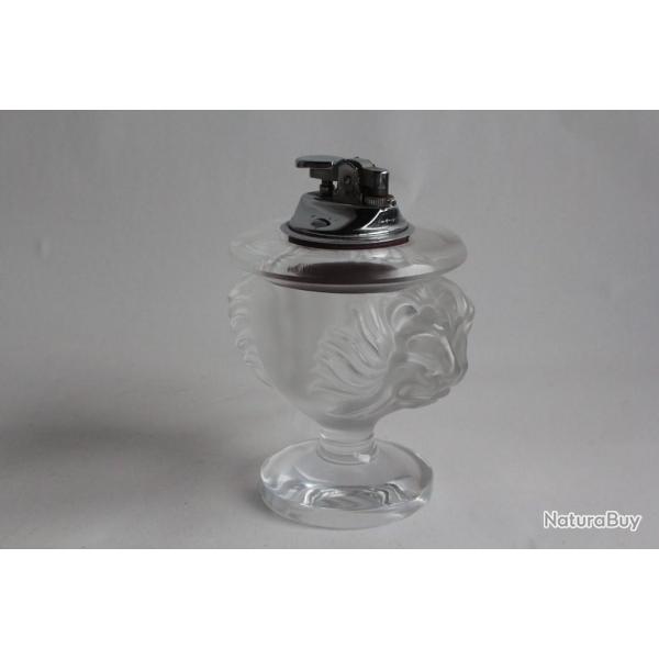 LALIQUE Porte briquet cristal Lion