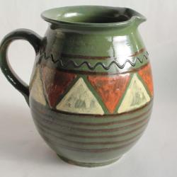 Pichet terre vernissée Poterie Art populaire