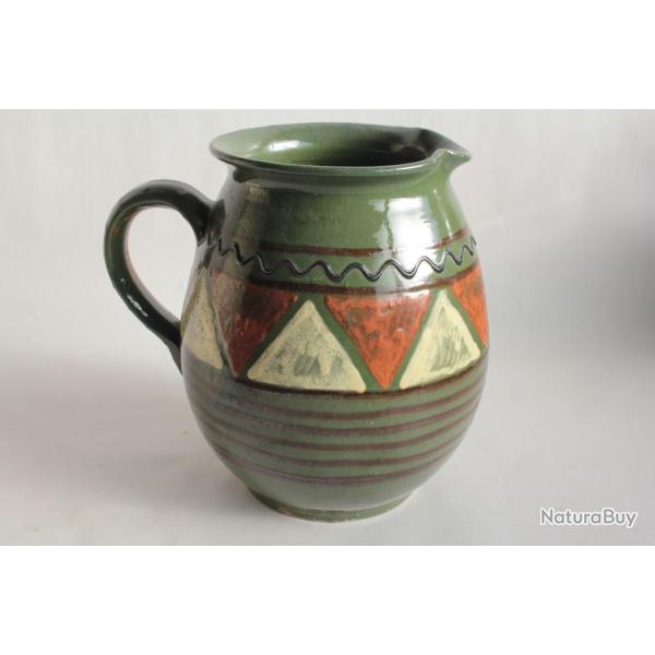 Pichet terre verniss�e Poterie Art populaire