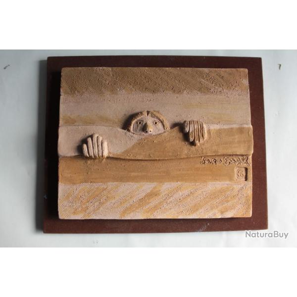 Sara ENGEL Sculpture murale La curieuse Art contemporain