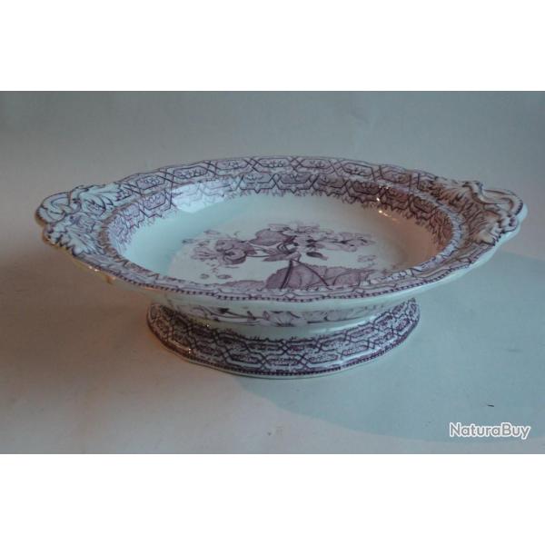 MINTON Coupe � fruits fa�ence Trellis & Plants