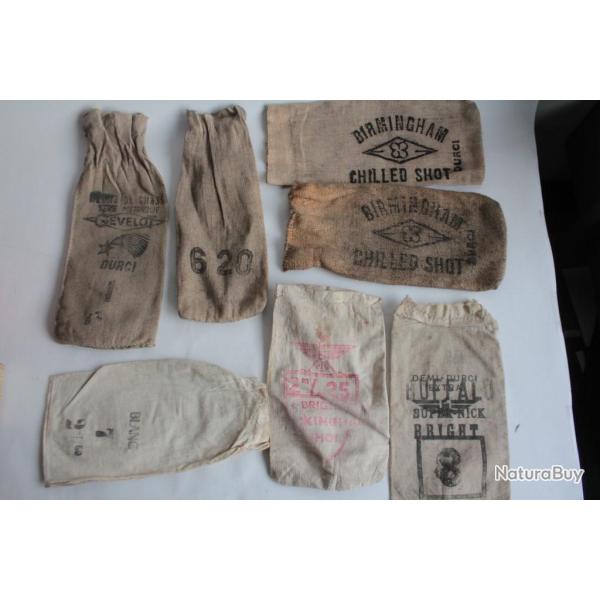 Anciens petits sacs de munitions Toile Chasse Gevelot Birmingham