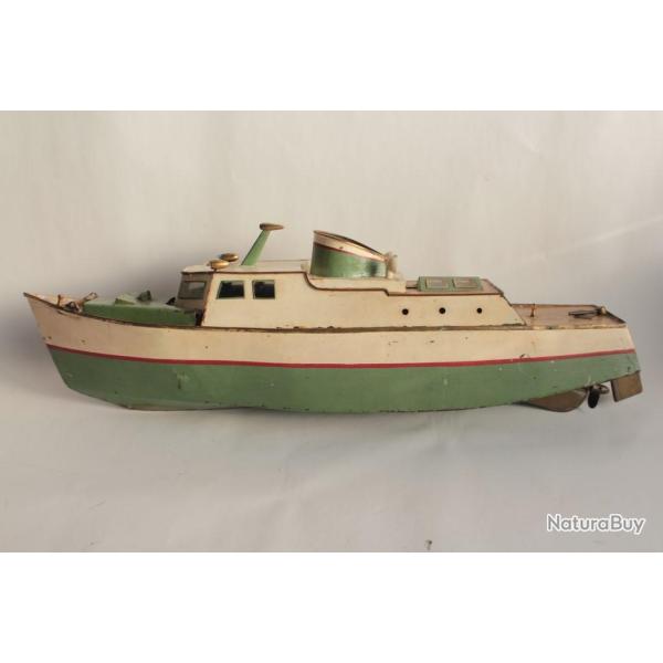 Ancien jouet Bateau � vapeur t�le