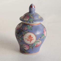Petit pot à gingembre porcelaine émaillée Chine