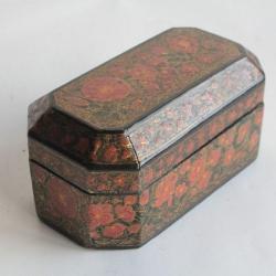 Ancienne boite papier mâché Qajar Perse