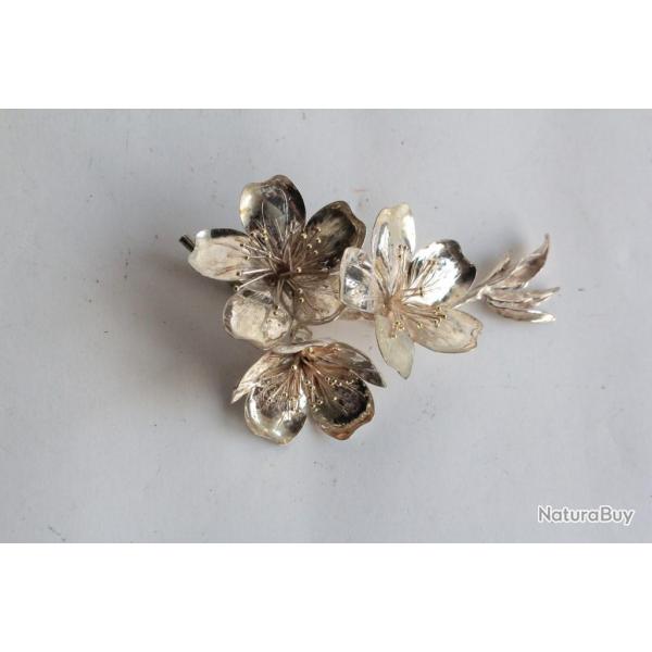 Fleurs de cerisier argent 800