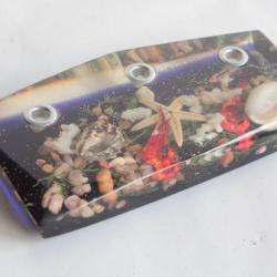 Porte-stylo Résine inclusion coquillages crustacés Mer