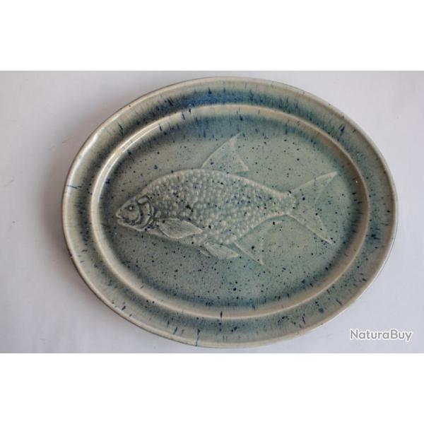 Plat c�ramique Poisson Archibald Ganslmayr Nyon Suisse