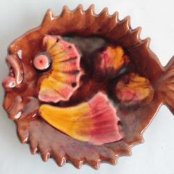 Plat Poisson barbotine Saint Gille