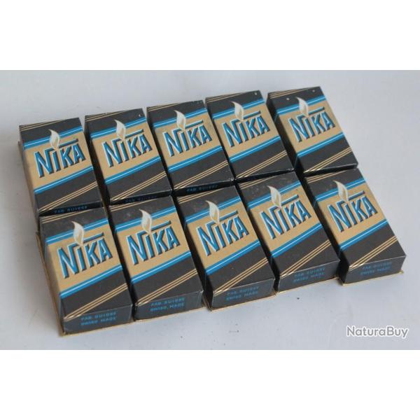 10 Boites Briquet NIKA Suisse