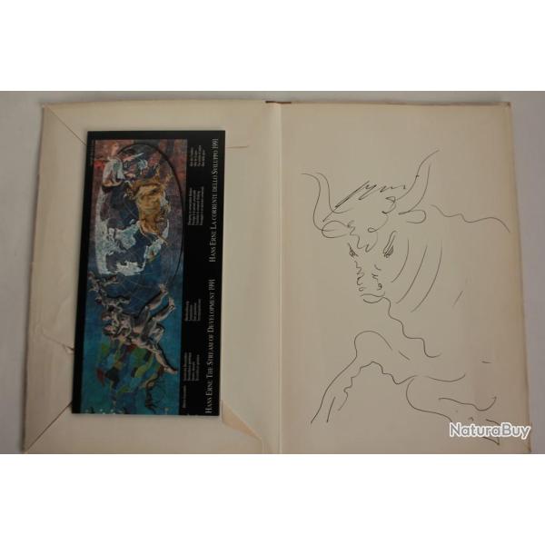 Hans Erni dessin original livre Les grands peintres Roger Hauert 1961