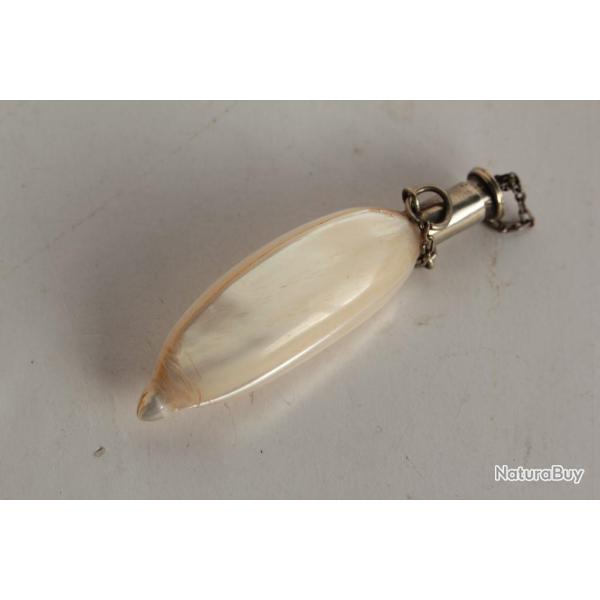 Ancien flacon Tabati�re nacre et argent