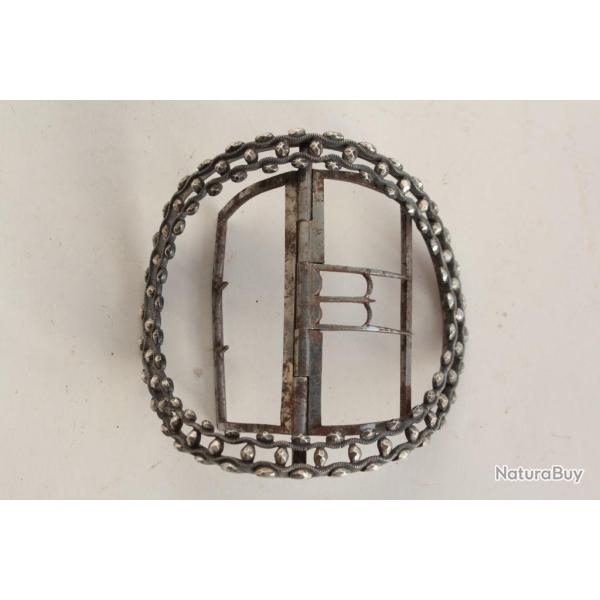 Grande boucle ceinture argent anglais XIXe si�cle