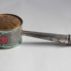 Ancien Hochet Sifflet tôle Jouet