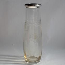 Vase cristal et argent