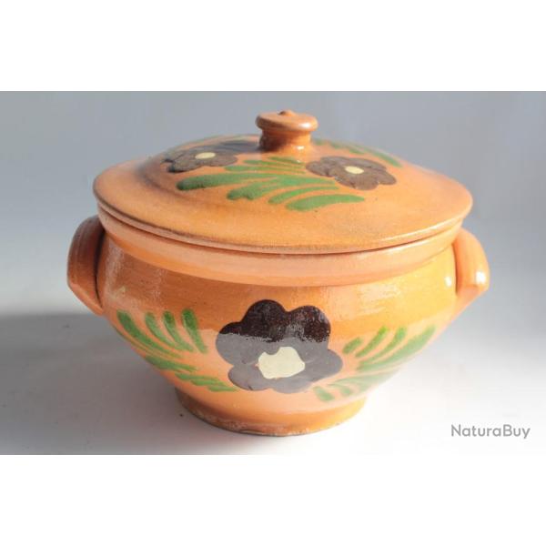 Terrine terre verniss�e Art populaire Alsace