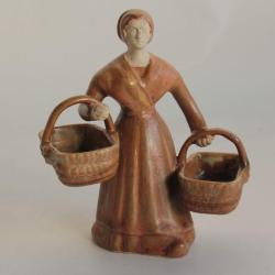 Salière grès Denbac Femme aux paniers