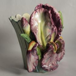 Vase barbotine Iris Massier Art Nouveau