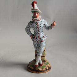 Flacon anthropomorphe porcelaine Paris XIXe siècle